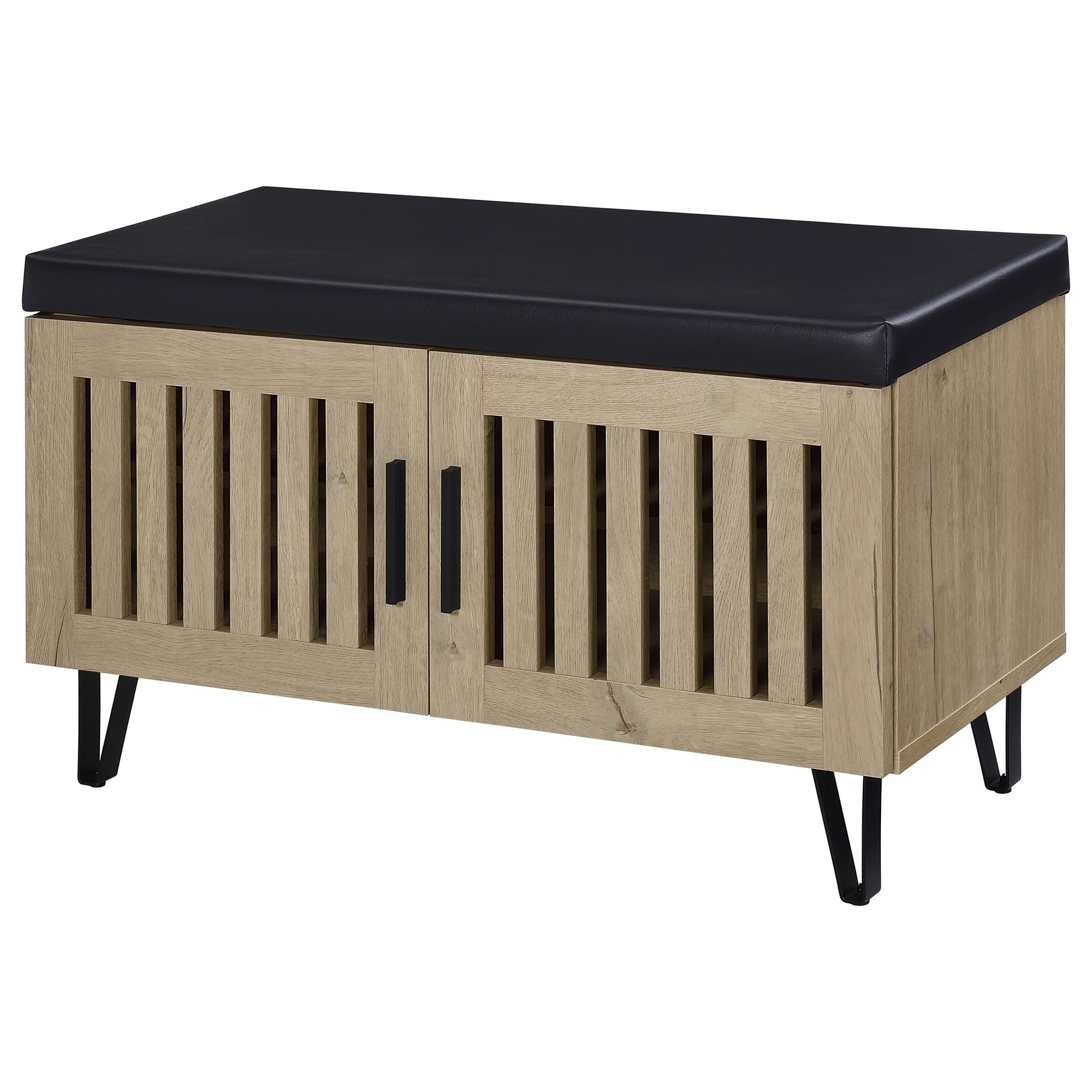 Clackamas White Oak 2-door Storage Bench