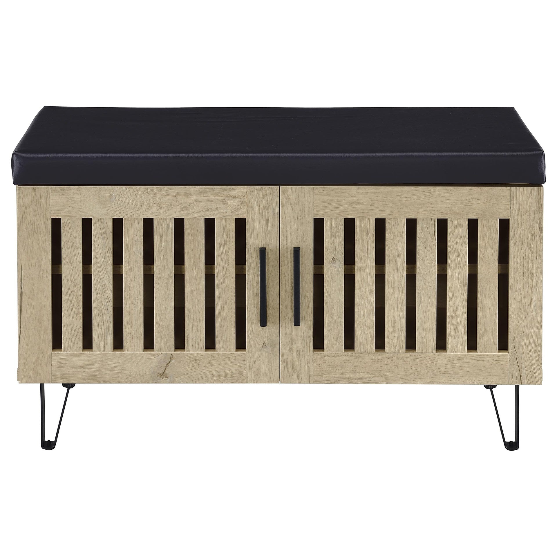 Clackamas White Oak 2-door Storage Bench