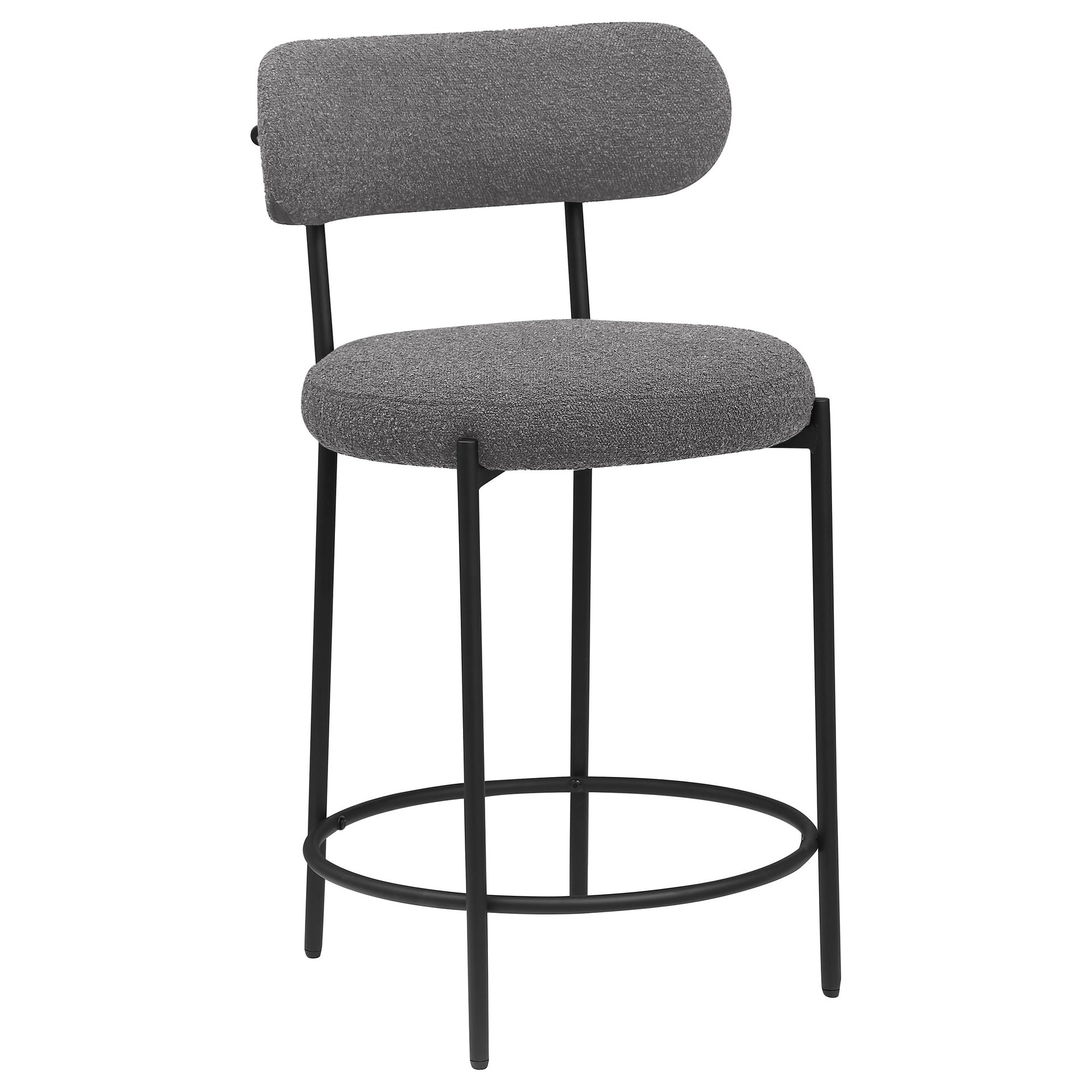 Concord Grey Boucle Upholstered Counter Chair (Set of 2)