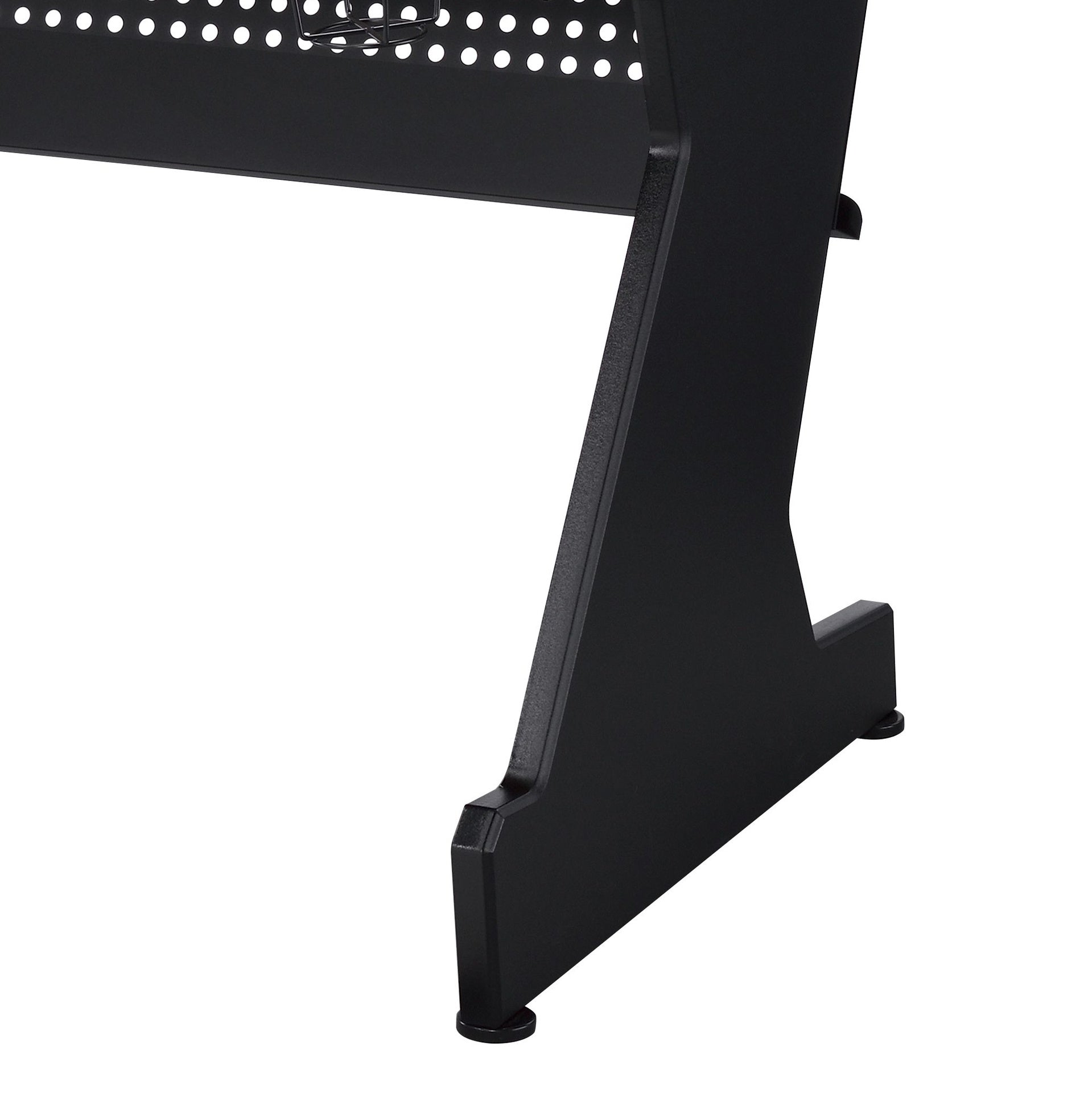 Black and White 2-Drawer Gaming Desk