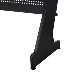 Black and White 2-Drawer Gaming Desk