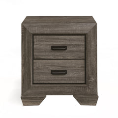Weathered Grey Grain 2-drawer Nightstand