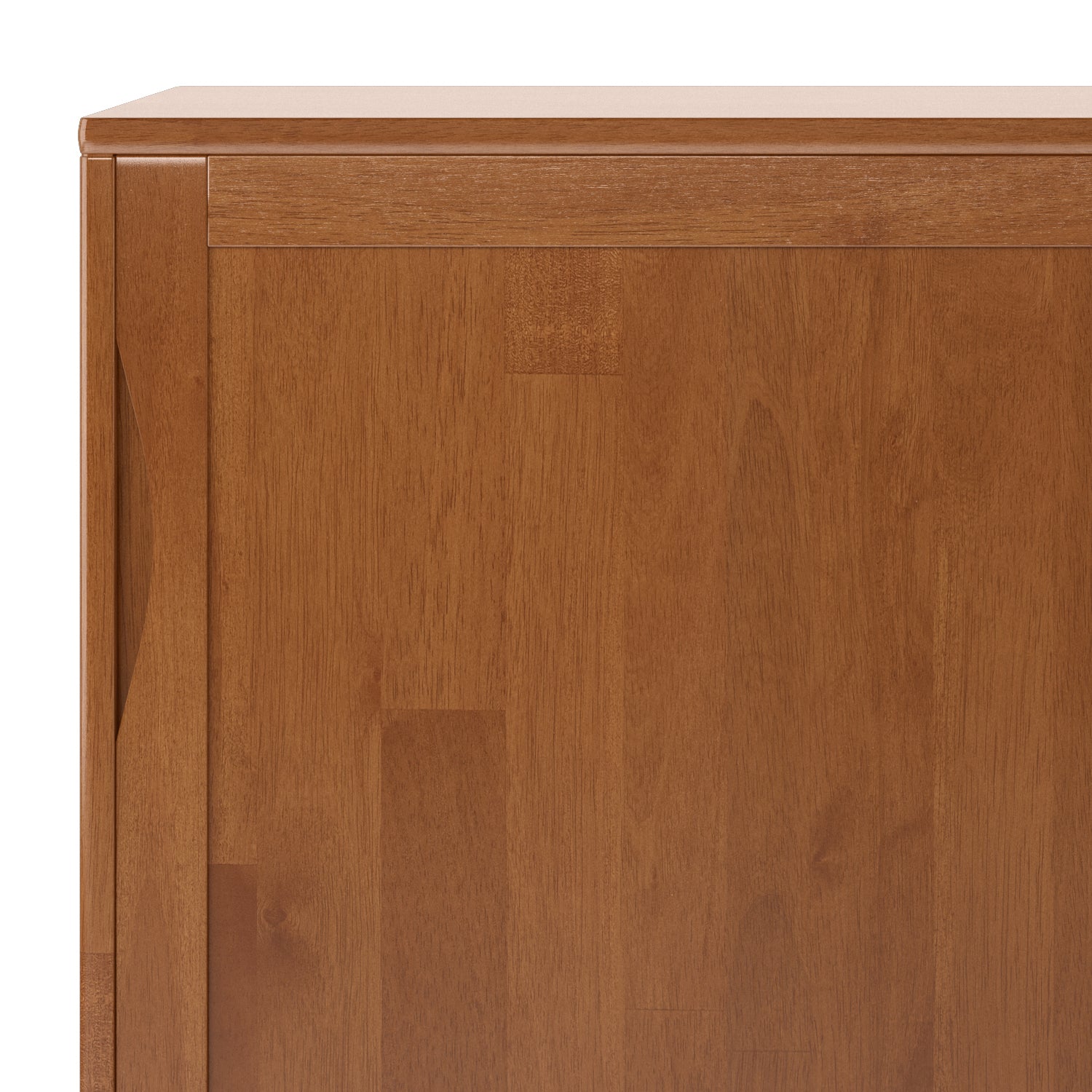 Harper 48 inch Wide Solid Hardwood Mid-Century Modern Medium Storage Cabinet in Teak Brown