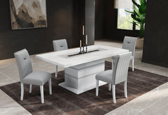 ARIYA GREY/WHITE DINING CHAIR KIT OF 2