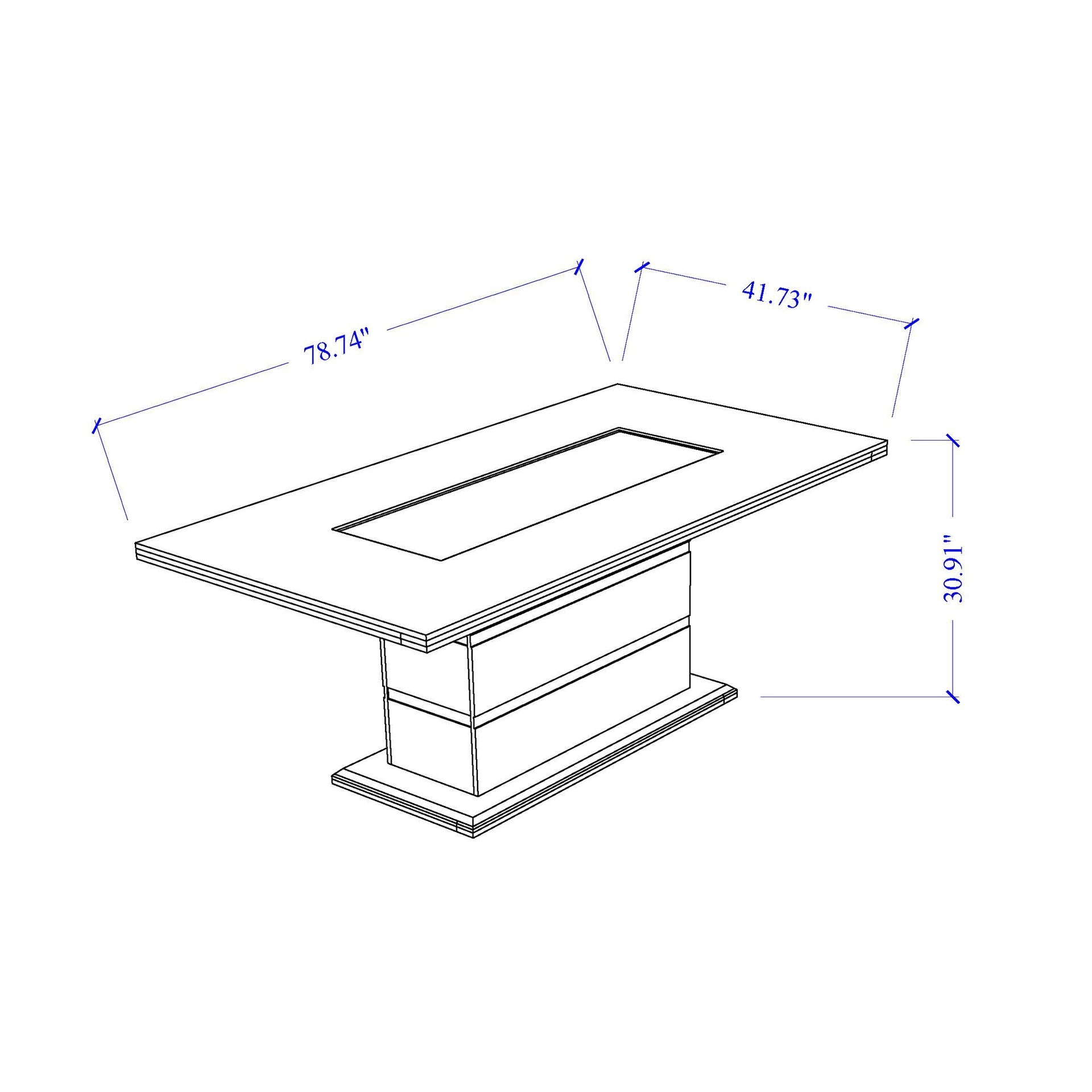ARIYA WHITE DINING TABLE AND CHAIR SET