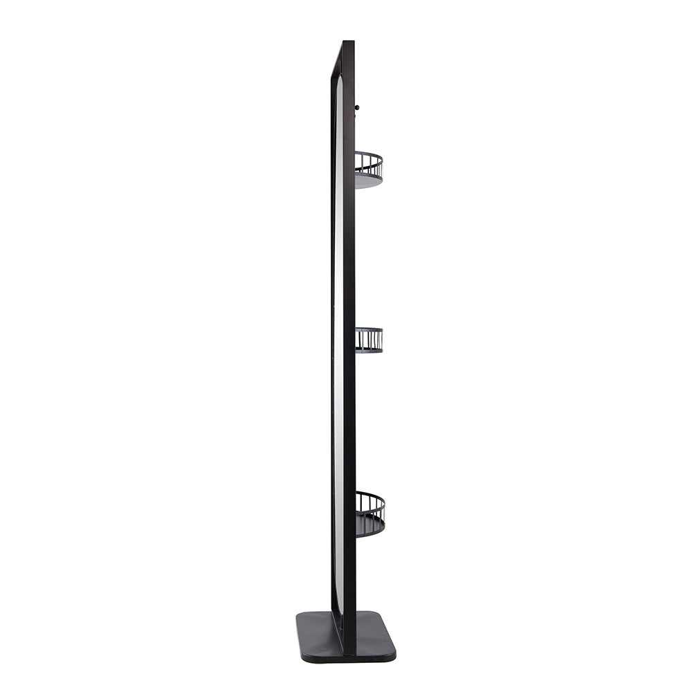 18" x 12" x78" Full Length Standing Mirror, 360° Swivel Floor Mirror  for Bedroom Living Room Vanity Entryway