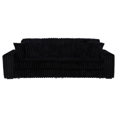 Clifford Black Upholstered Dual Power Chaise Sofa