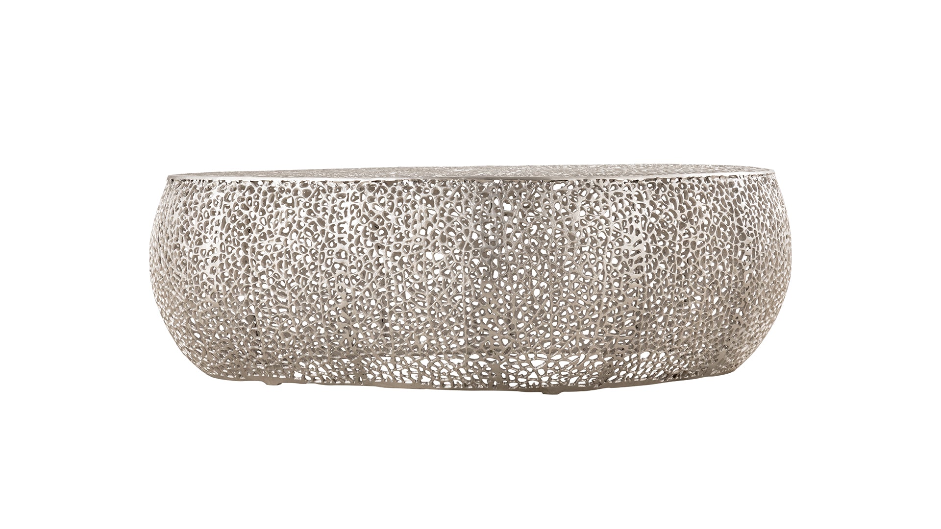 T3601-50 Oval Coffee Table Silver      same as G150108426  (NJ inventory)