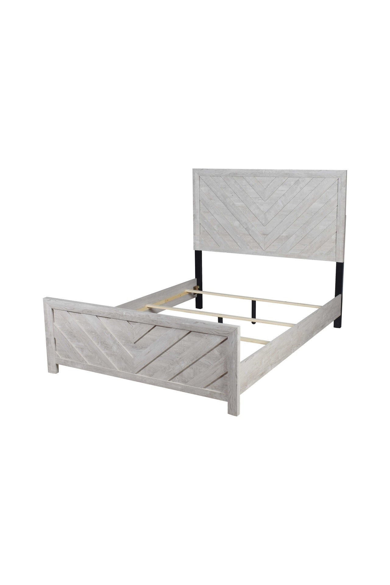 Denver Modern Style Queen Bed Made with Wood in Natural (CA Inventory)