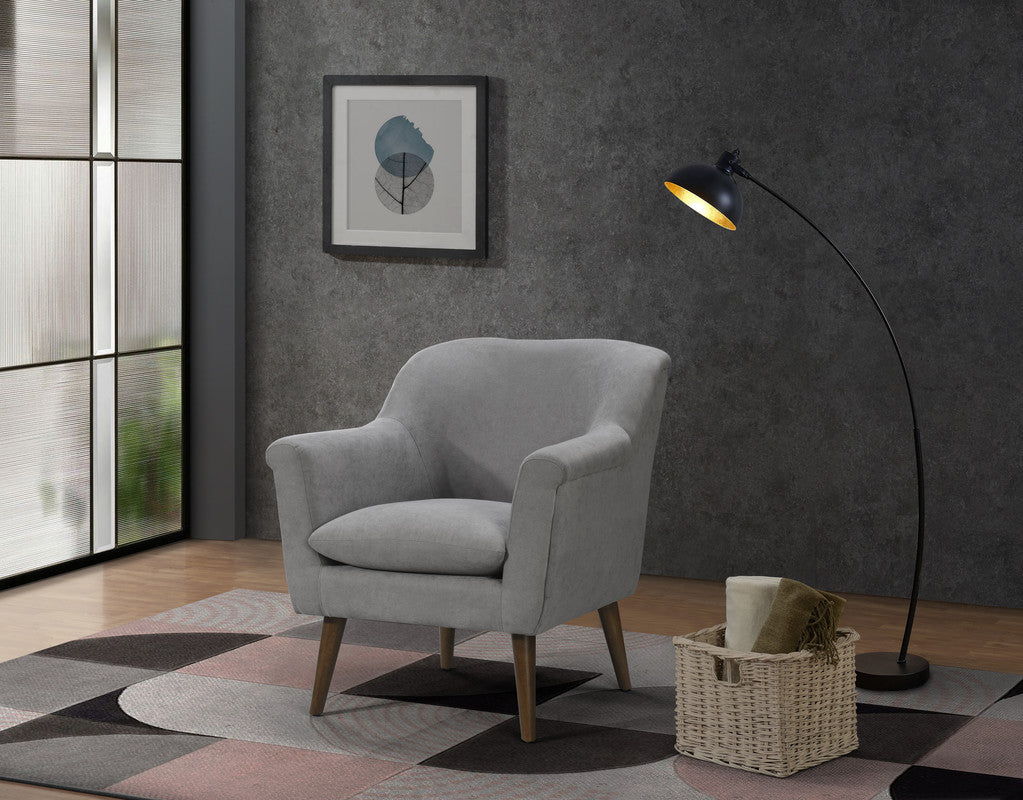 Savona 31.5"W Steel Gray Woven Fabric Oversized Armchair