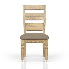 Ladder Back Side Chair - Caramel Finish (Set of 2)