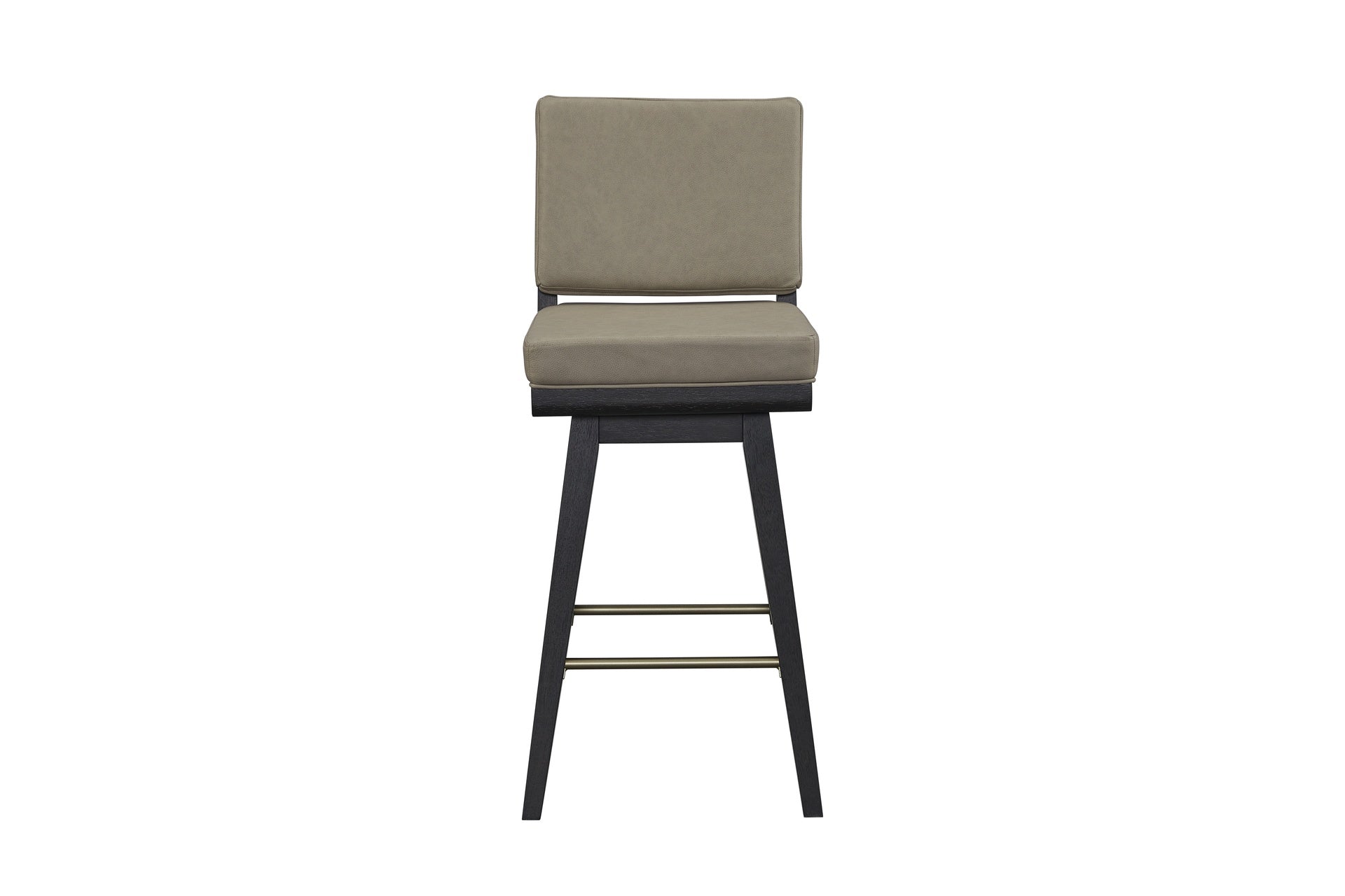 Peppercorn Leather Swivel Bar Stool (Set of 2)