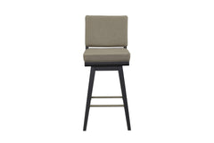Peppercorn Leather Swivel Bar Stool (Set of 2)
