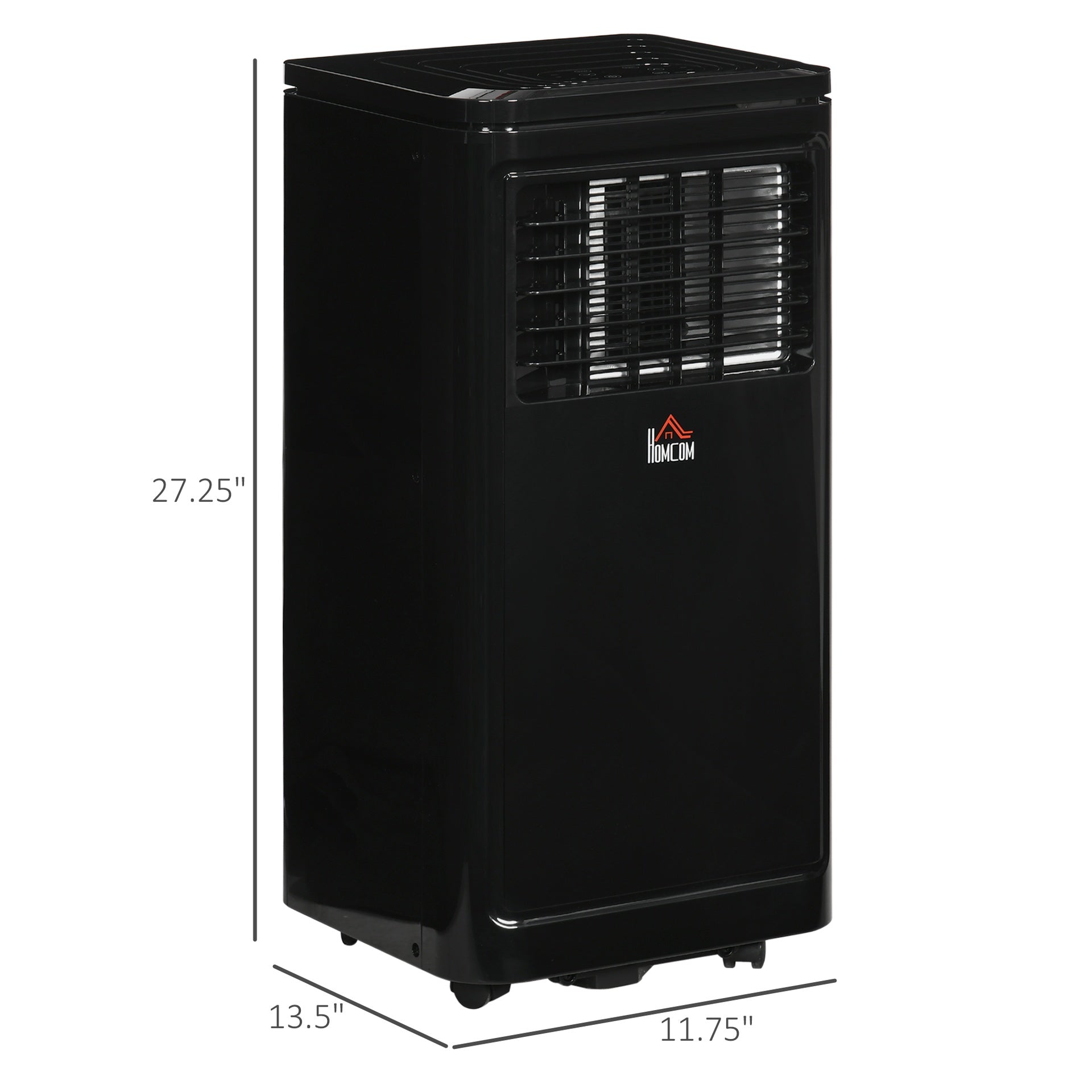 HOMCOM 8,000 BTU Portable Air Conditioner Evaporative Cooler, Black