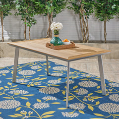 LEEDS DINING TABLE WITH FAUX  WOOD TOP