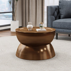 METAL HAMMERED COFFEE TABLE