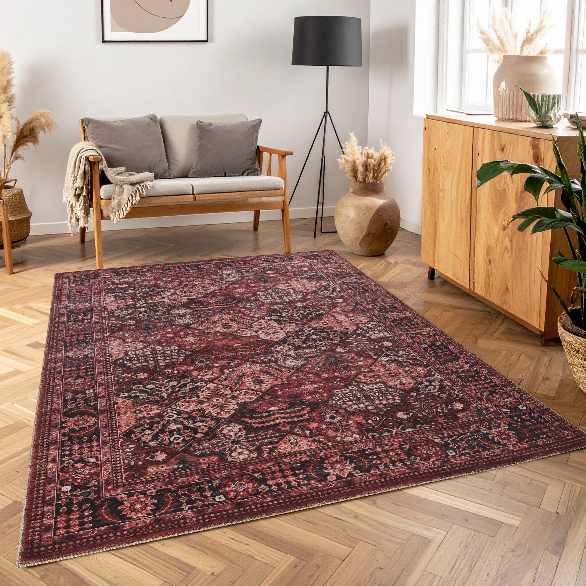Majestic GC_RYL1010 Red 9 ft. 2 in. x 12 ft. 6 in. Area Rug