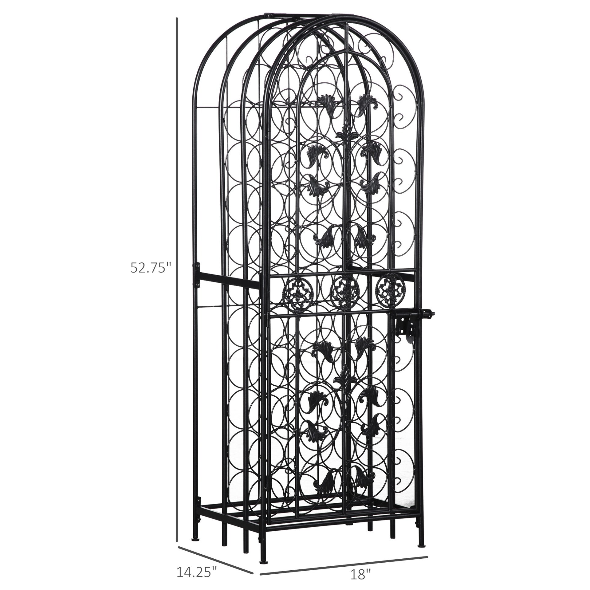Rack Wrought Iron Wine Rack