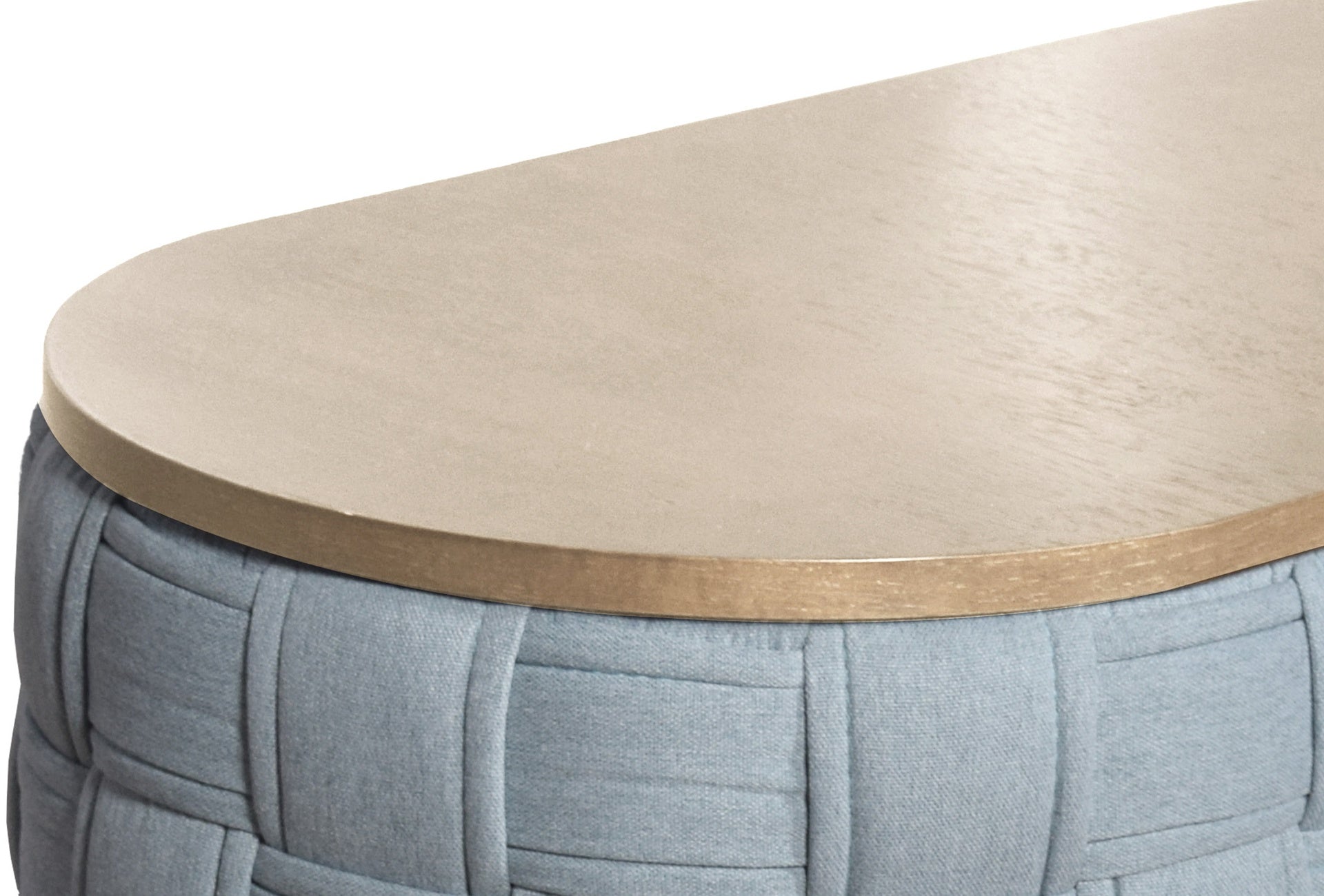 Saree Light Teal Chenille Coffee Table