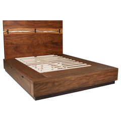Beverly Smokey Walnut 4-piece Eastern King Bedroom Set
