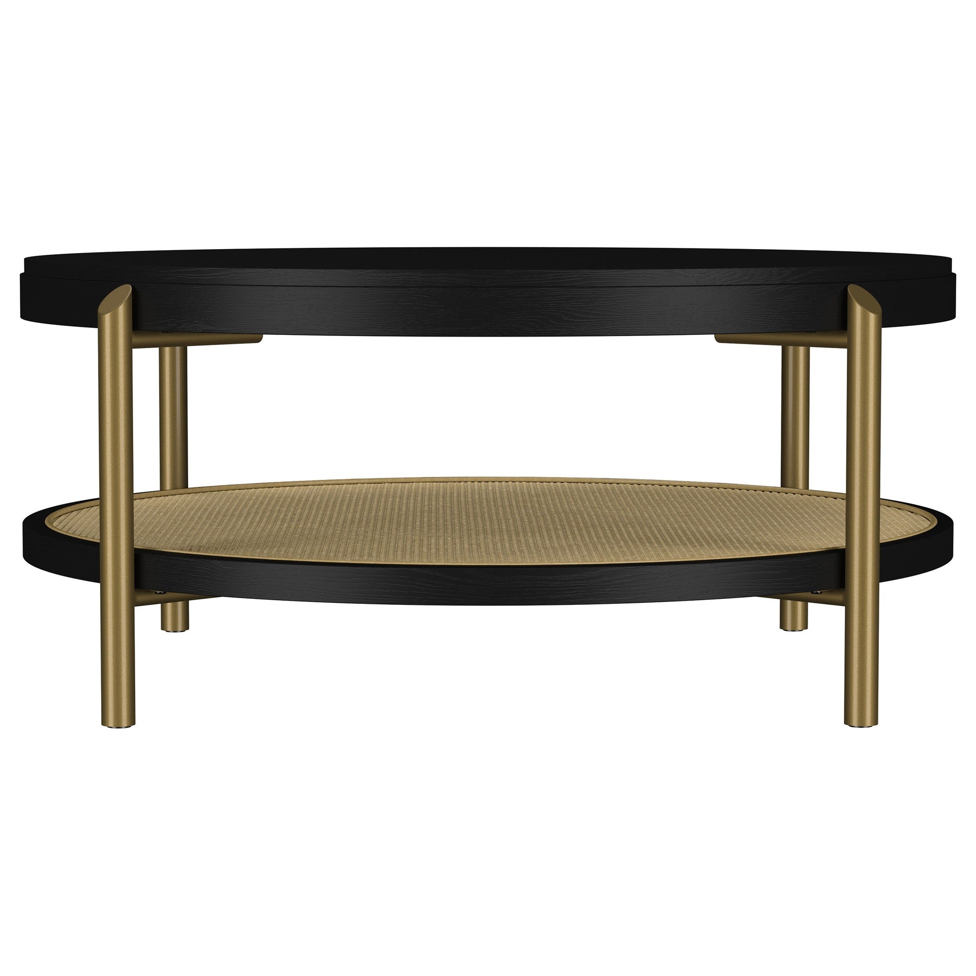Benson Black 2-piece Round Coffee and End Table Set