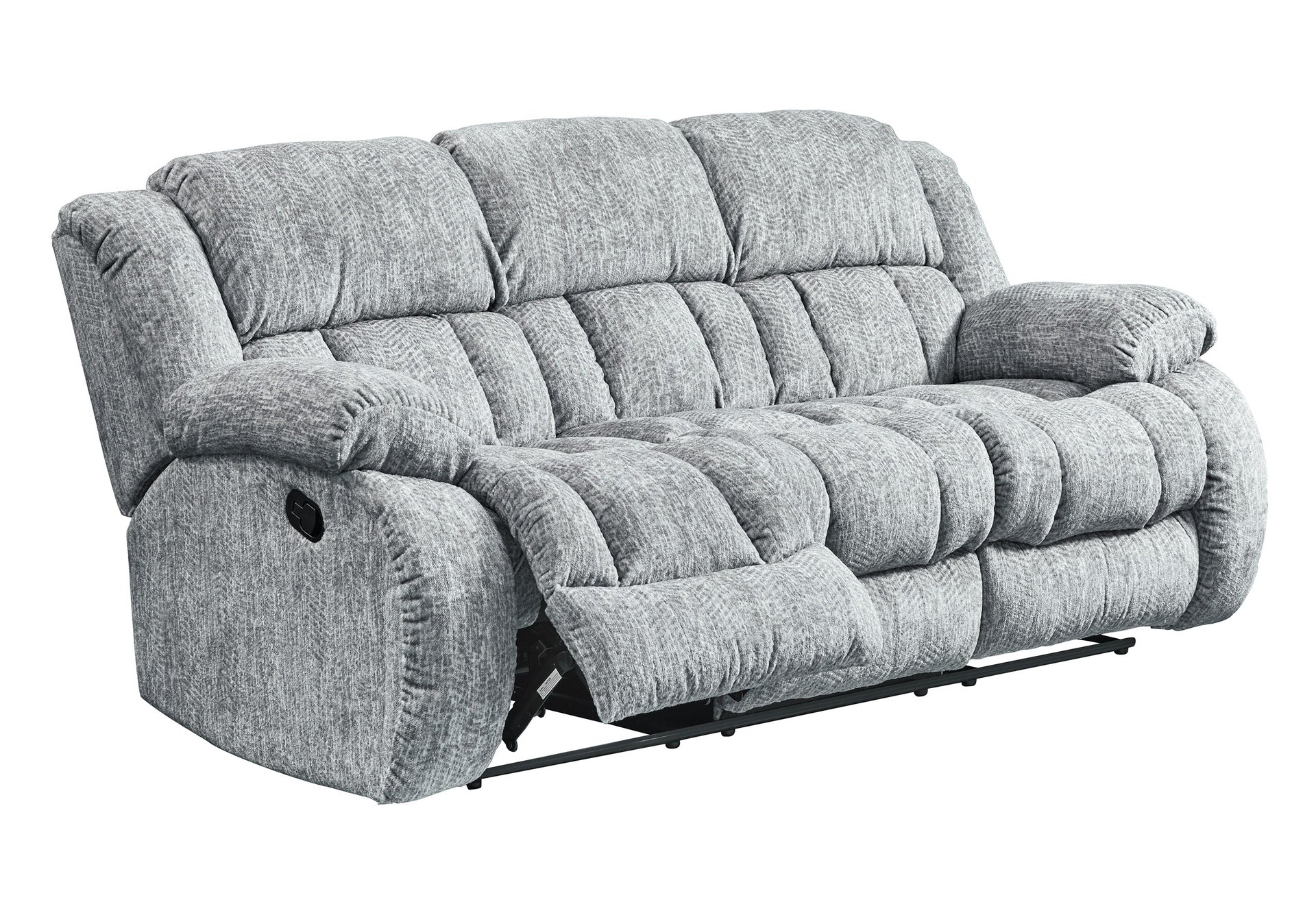 STONIC GREY RECLINING SOFA and LOVESEAT