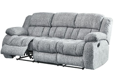 STONIC GREY RECLINING SOFA and LOVESEAT