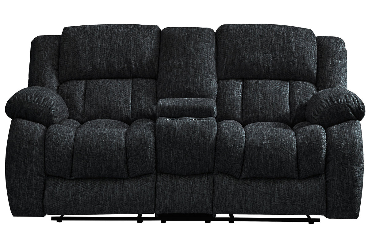 STONIC EBONY CONSOLE RECLINING LOVESEAT