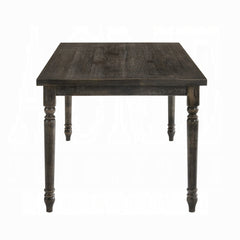 Weathered Grey Dining Table with Rectangular Top