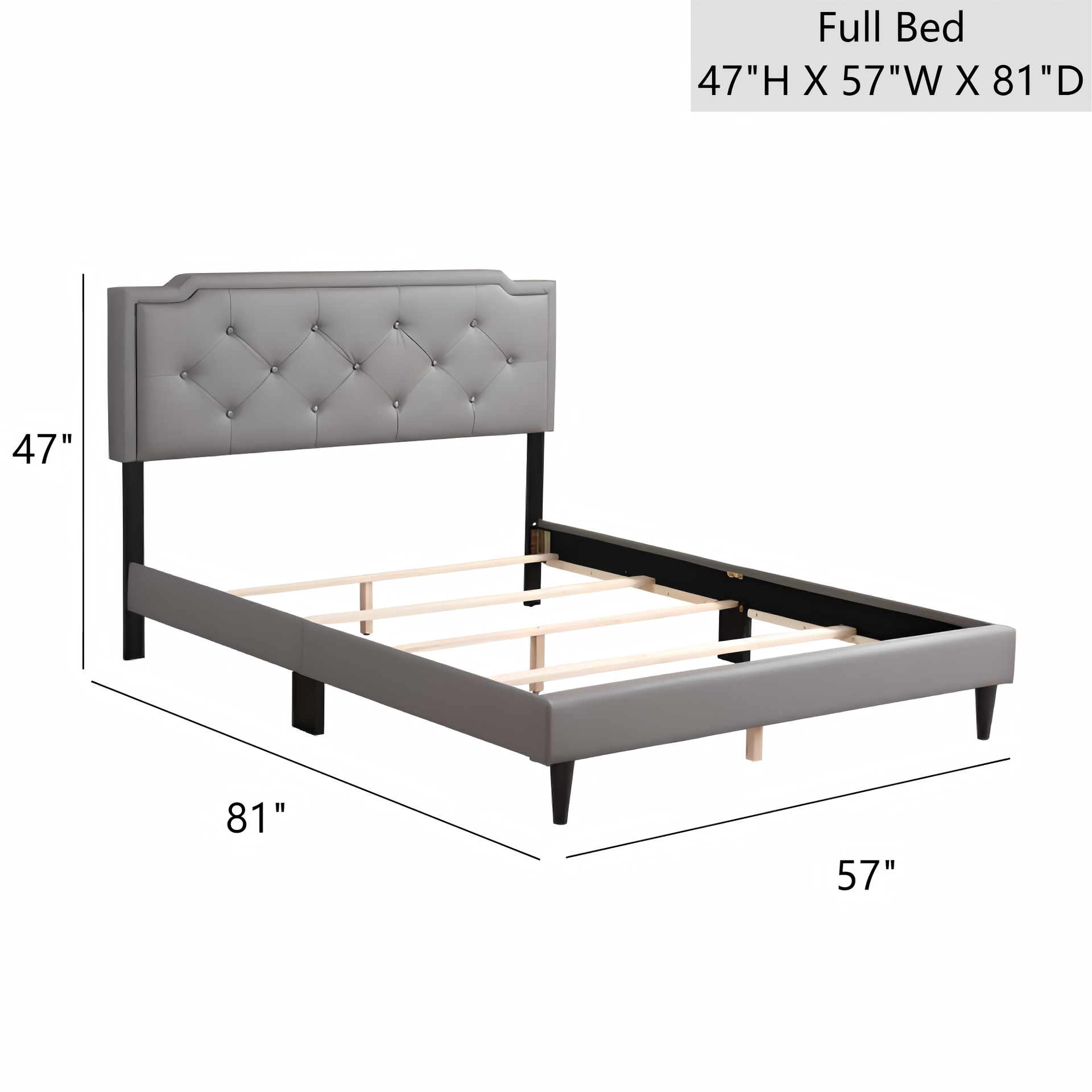 Charming Full Bed In Soft Hues