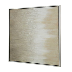 40" x 40" Golden Sunshine Framed Hand-painted Canvas Print Wall Art, Wall Decor for Living Room Bedrrom Entryway Office