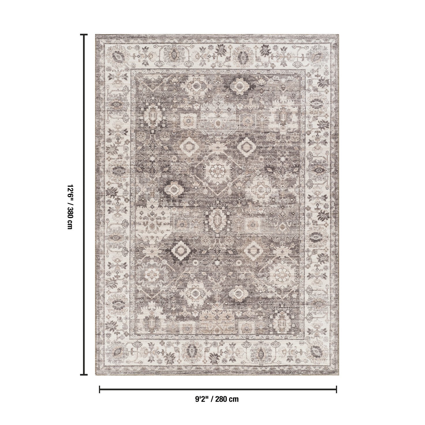 Majestic GC_RYL1008 Brown 9 ft. 2 in. x 12 ft. 6 in. Area Rug