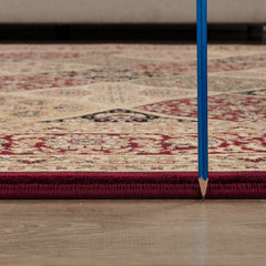 Manchester GC_HER5005 Red 2 ft. 7 in. x 9 ft. 10 in. Area Rug