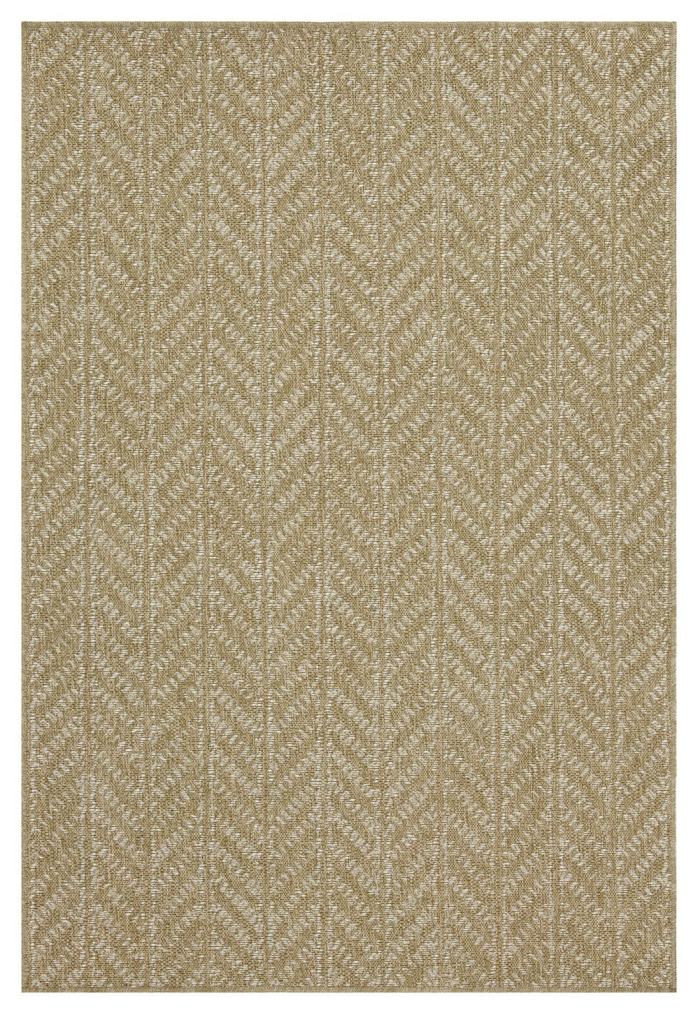 Earth GC_NTL1014 Jute/White 7 ft. 10 in. x 10 ft. 3 in. Indoor/Outdoor Area Rug