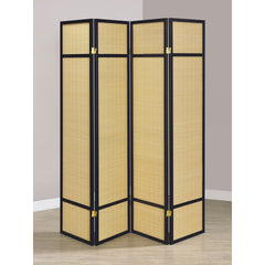 Sensei Natural 4-panel Bamboo Room Divider Folding Screen