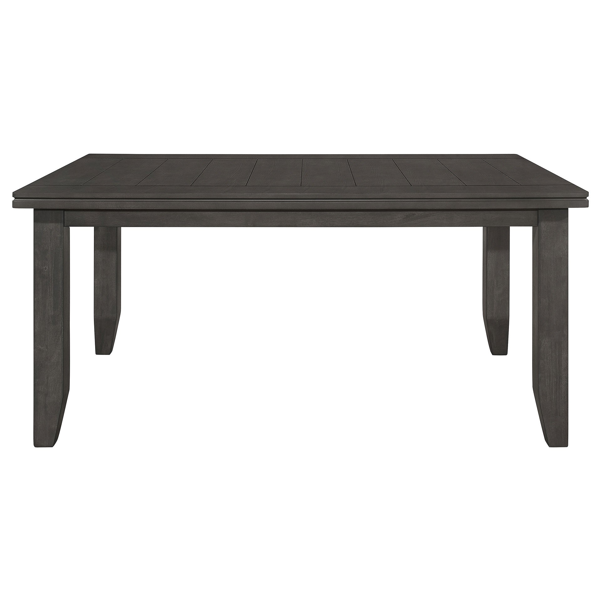 Dexter Dark Grey Rectangular Plank Top Dining Table