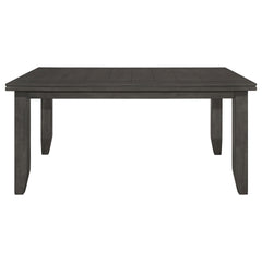 Dexter Dark Grey Rectangular Plank Top Dining Table