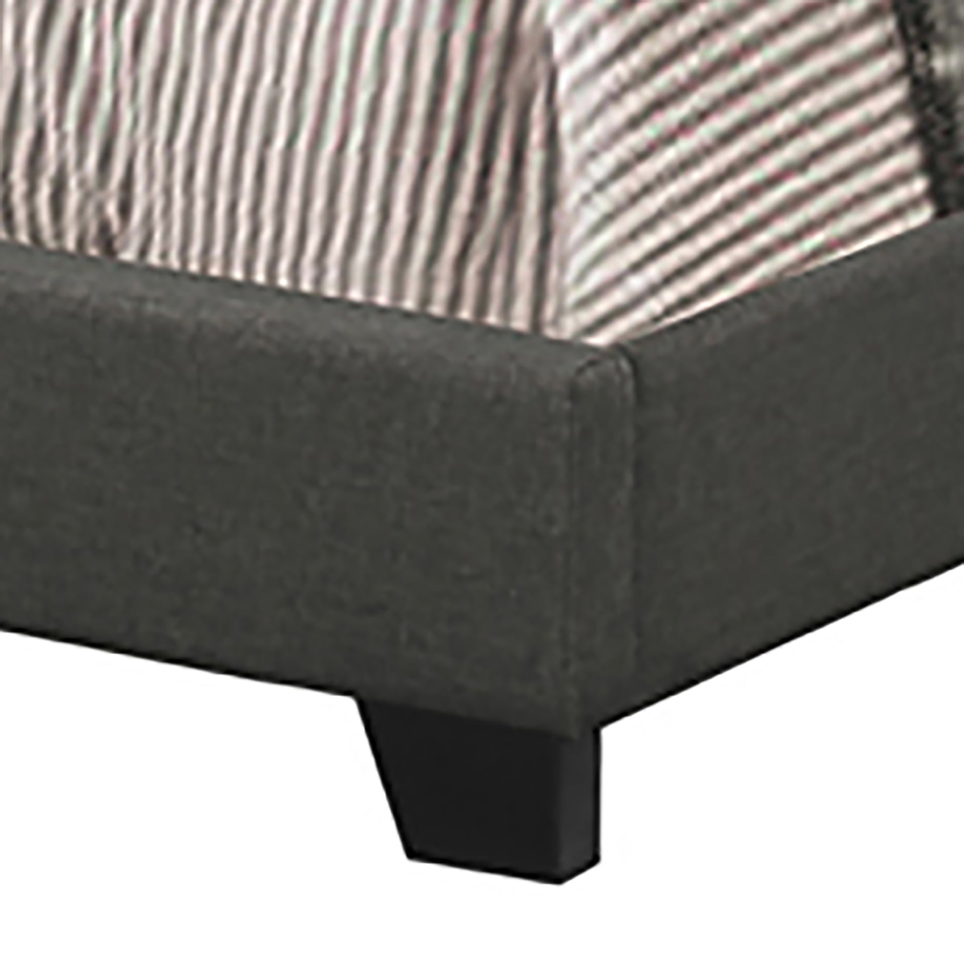 Guyancourt Charcoal Upholstered Eastern King Panel Bed