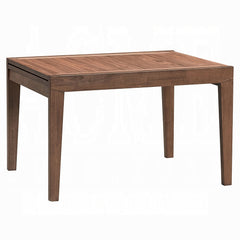 Walnut Finish 7pc Dining Set Extendable Dining Table and 6x Chairs Modern Kitchen Dining Wooden Furniture