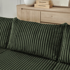 Compact modular sectional,Compressed Corduroy Sofa with Modern Minimalist Style, Ultra-Comfy Compression Modular Sofa with Space-Saving Efficient Design-Green