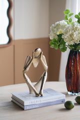 6x4x11" Abstract Aluminum Human Figurine