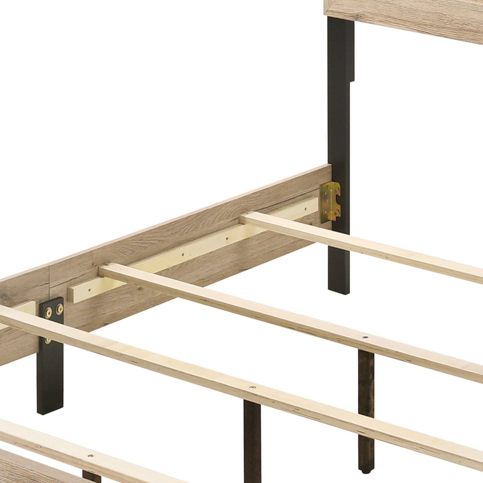 Miquell Natural Finish Queen Bed