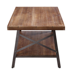 Weathered Oak and Sandy Black Storage Coffee Table