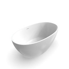 55 inch freestanding solid surface soaking bathtub for bathroom