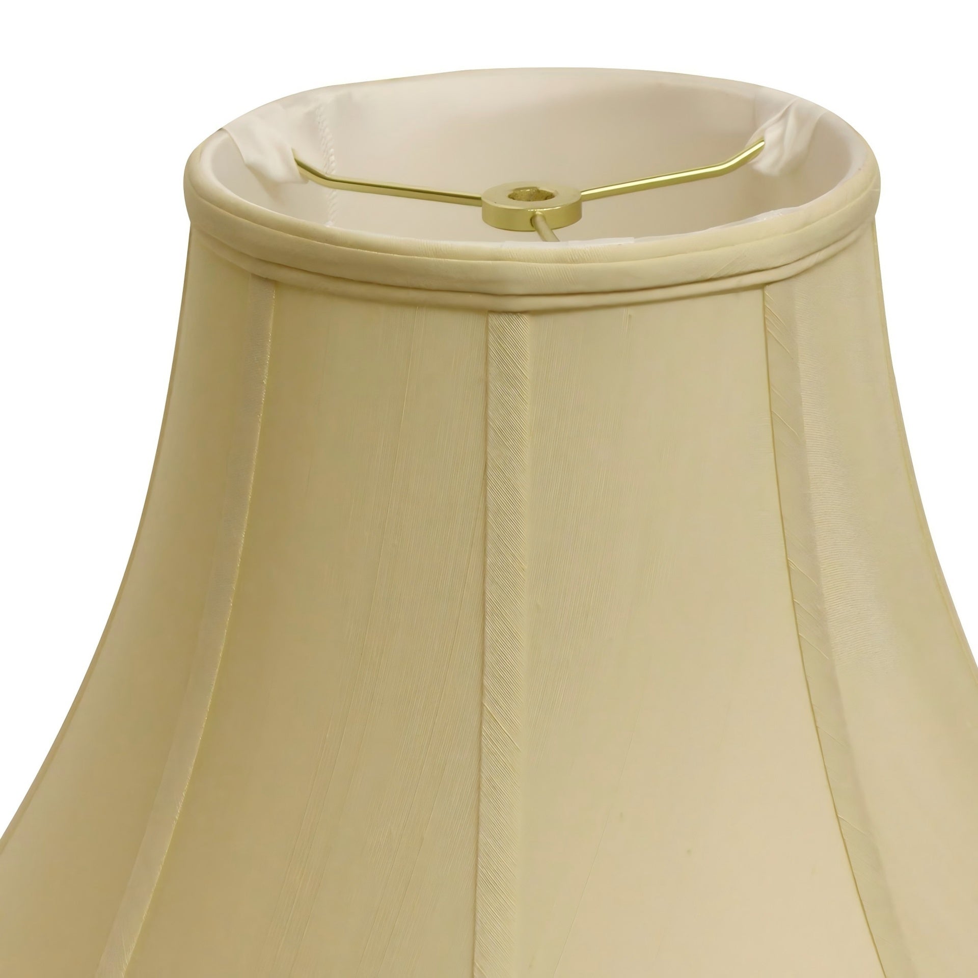 Slant Modified Fancy Octagon Softback Lampshade with Washer Fitter, Antique White