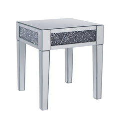 Noralie Mirrored & Faux Diamonds End Table