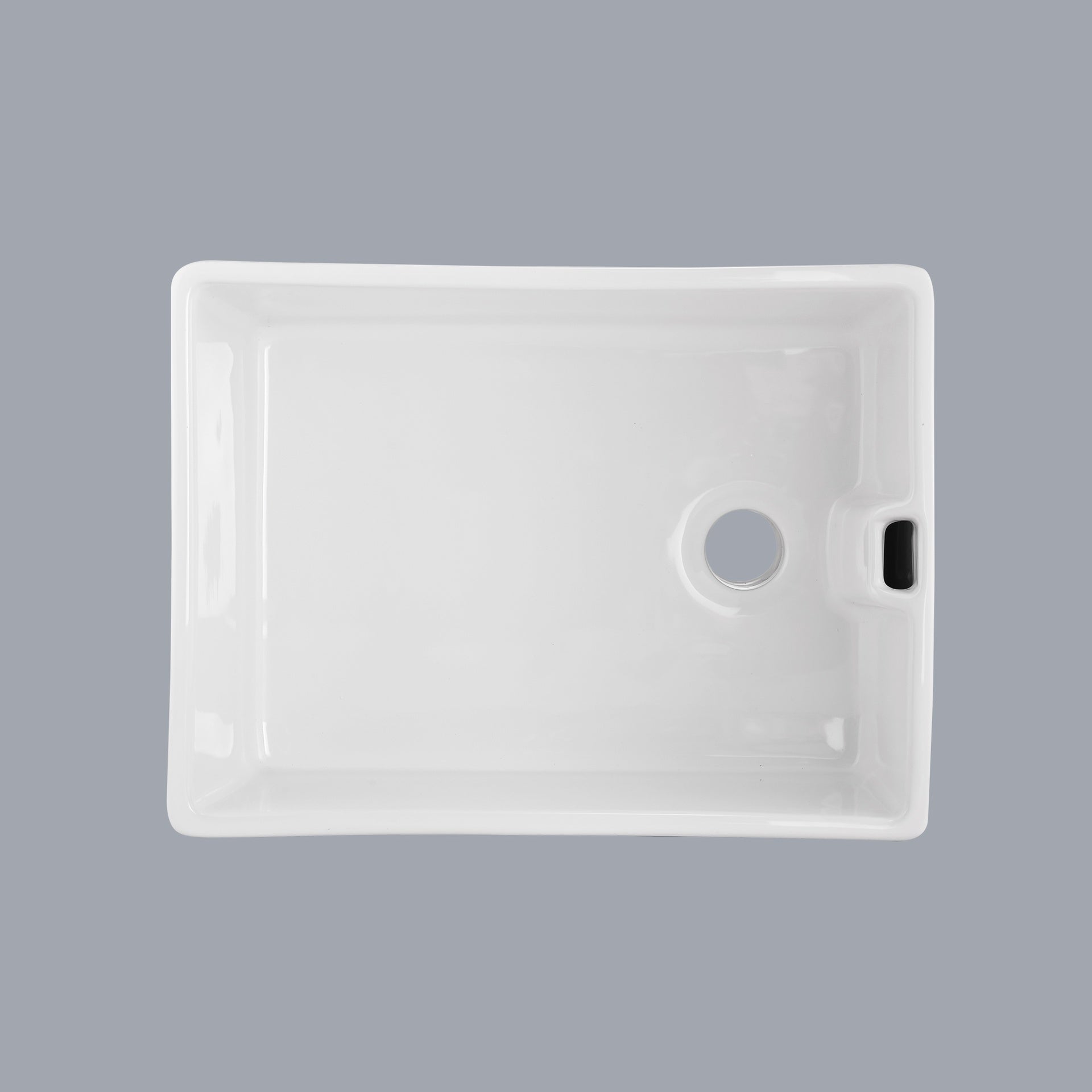 23.6" L X 18" W White Ceramic Single Bowl Kitchen Sink