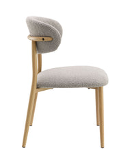 Kacey Gray Boucle Finish Side Chair (Set of 2)