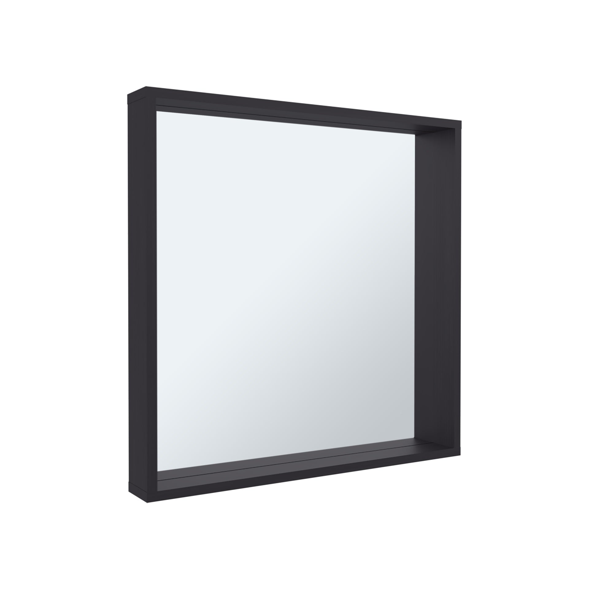 Dakota Medicine Cabinet with Mirror and Storage, Wall-Mounted Mordern Bathroom Organizer, Black