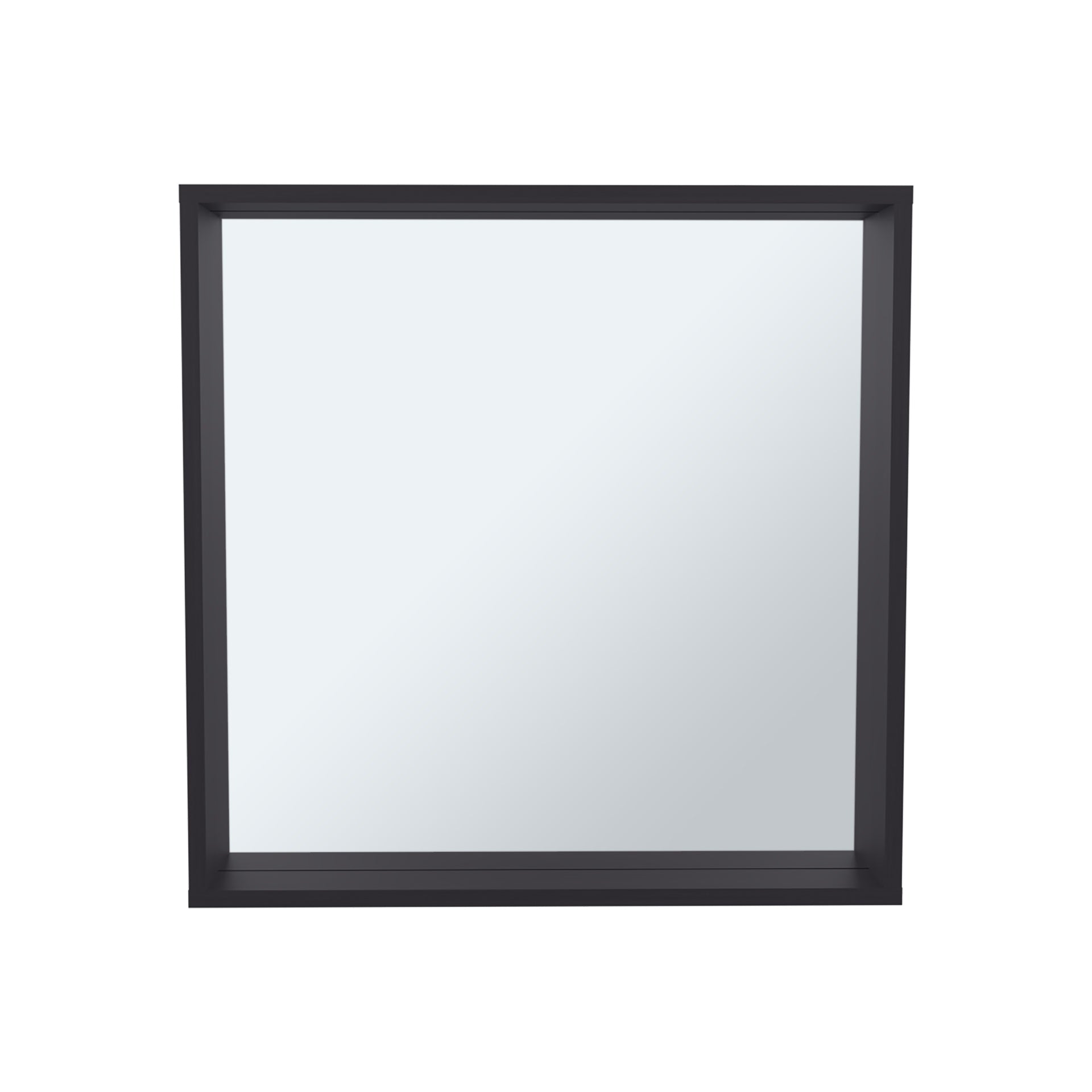 Dakota Medicine Cabinet with Mirror and Storage, Wall-Mounted Mordern Bathroom Organizer, Black